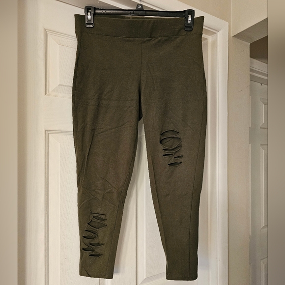 Torrid Slashed Leggings - Picture 3 of 7